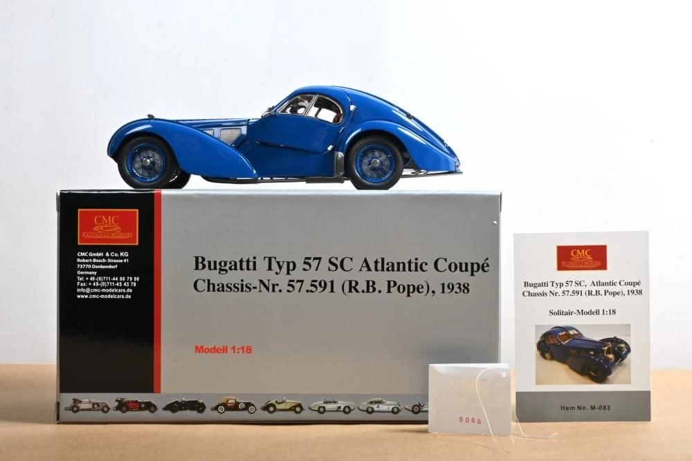 Cmc 1/18 1938 Bugatti 57 Sc Atlantic Coupe