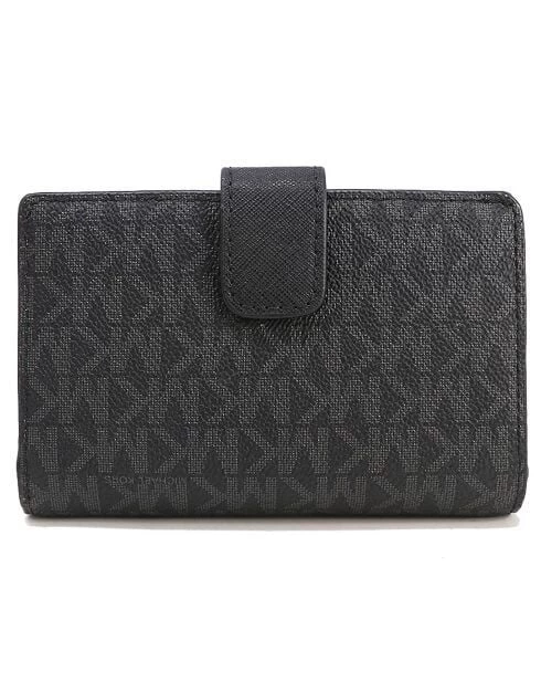 Michael Kors Kadın Siyah Logo Desenli Deri Cüzdan