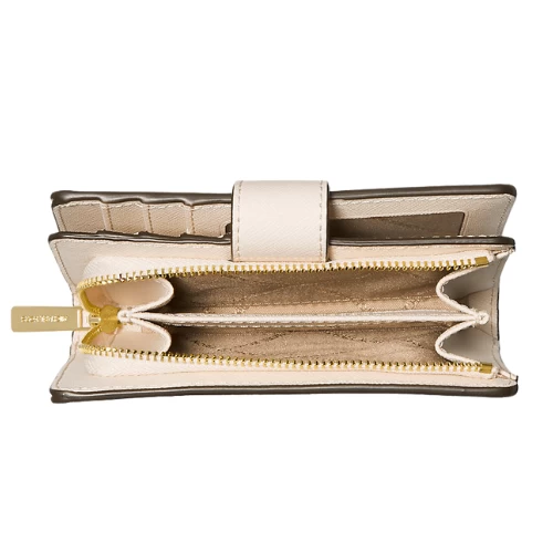 Bej Kadın Orta Boy Deri Cüzdan