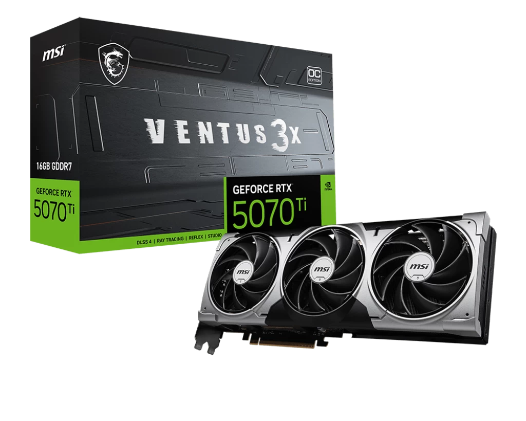 Msi Geforce Rtx 5070 Ti 16g Ventus 3x Oc Gdrr7 256bİt Vga