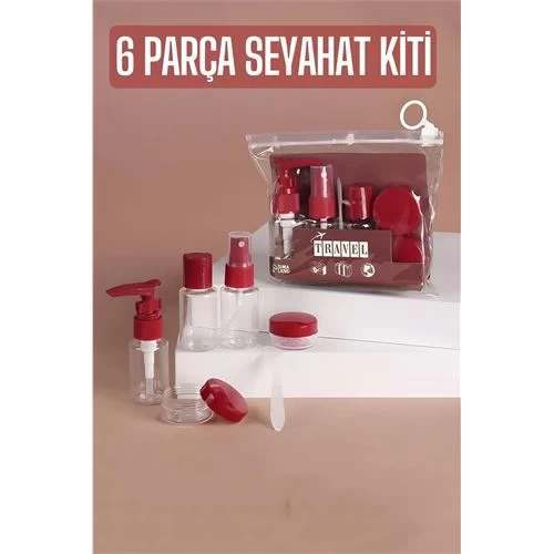 Modacar Seyahat Kiti Boş Şişe Seyahat Seti 6 Parça