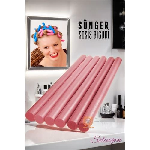 Modacar Sünger Sosis Gece Bigudisi 6 Adet Solingen 