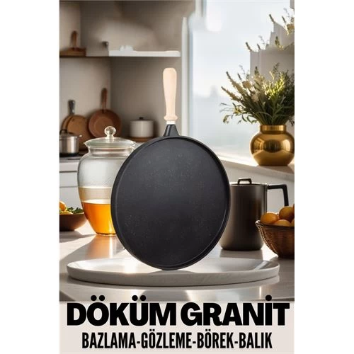 Modacar Döküm Granit Gözleme Bazlama Tavası