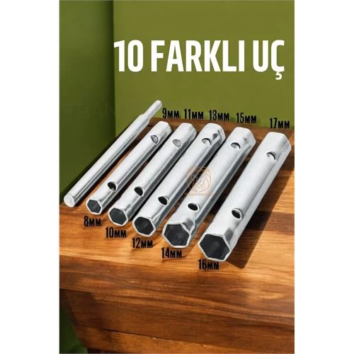 Modacar Tork Lokma Seti Boru Kovan Tip Anahtar Seti Buji Anahtarı