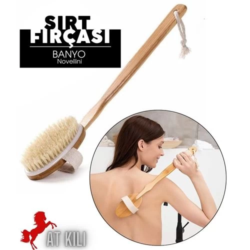 Modacar Novellini Doğal Banyo Sırt Ve Selülit Fırçası