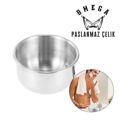 Modacar Omega Paslanmaz Çelik Tıraş Tası