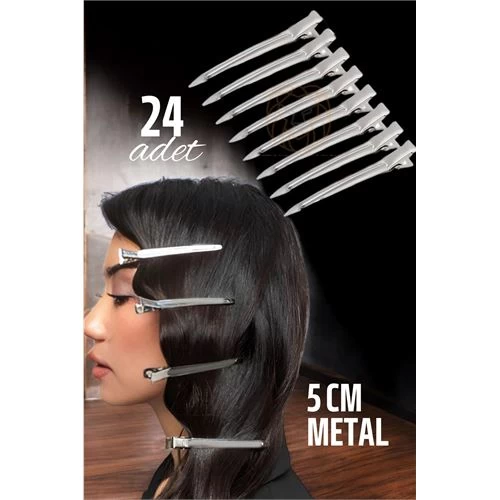 Modacar Metal Toka Saç Pensi  24 Adet