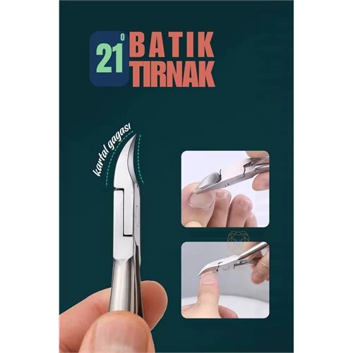 Modacar Tırnak Batık Makası Pedikür Makası Paslanmaz Çelik Profesyonel
