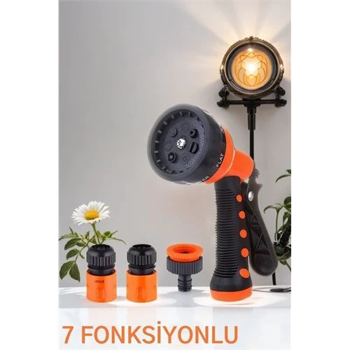 Modacar Sulama Tabancası Seti 7 Fonksİyon 3 Aparatlı
