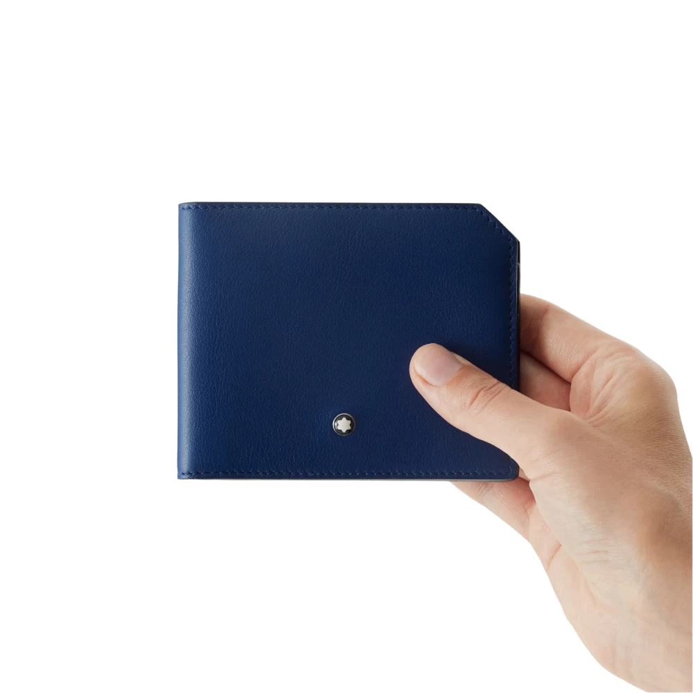 130059 Mont Blanc Meisterstück 6 Cc Mavi Cüzdan