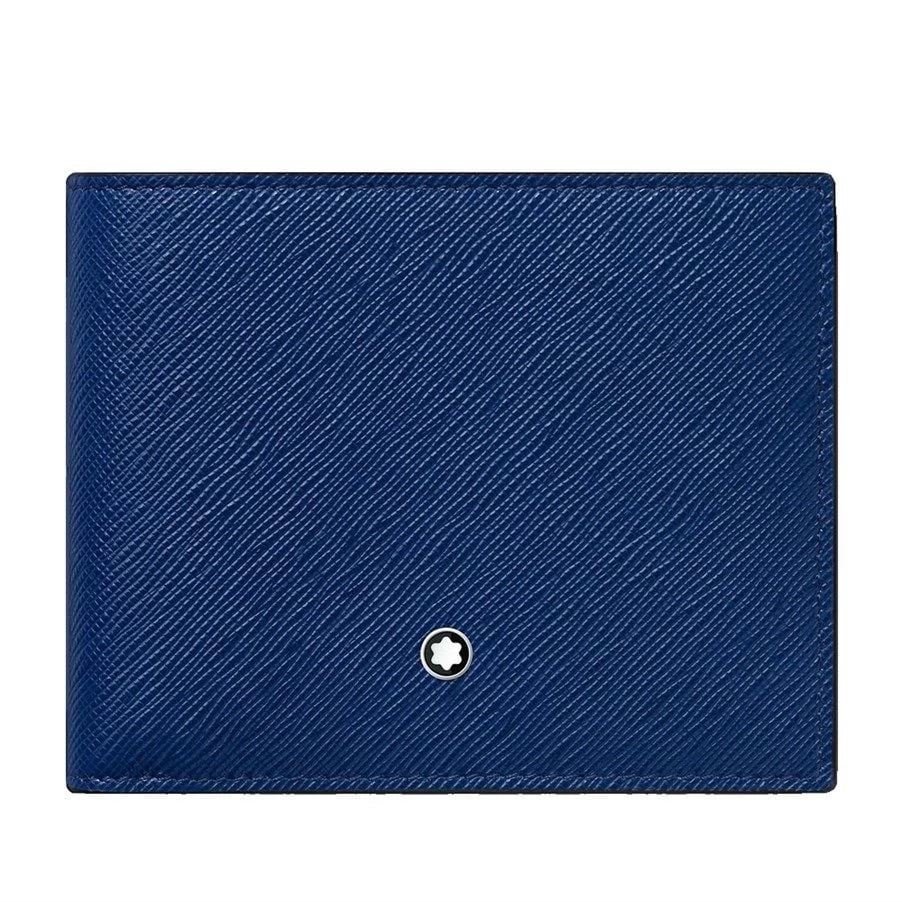 130812 Mont Blanc Sartorial 6 Cc Mavi Cüzdan