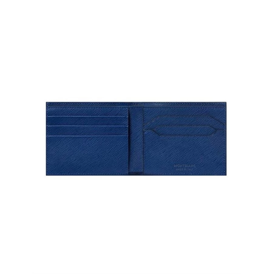 130812 Mont Blanc Sartorial 6 Cc Mavi Cüzdan