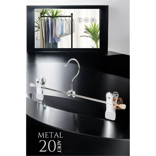 Modacar Metal Etek Pantolon Askısı - Mandallı Etek Askısı Pantolon Askısı 20 Adet