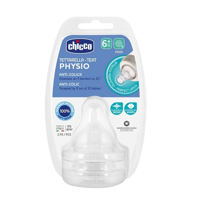 Chicco Wellbeing Silikon 2'li Biberon Emziği 6 Ay+