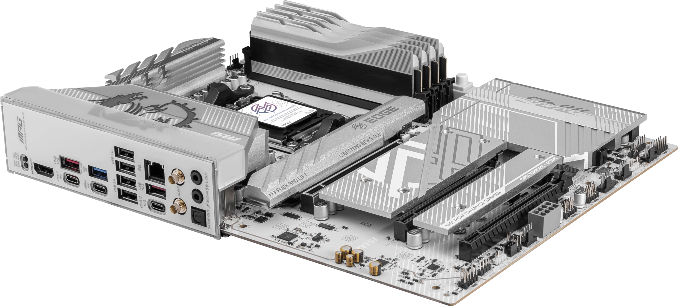 Msi Mpg B850 Edge Ti Wifi Am5 Ddr5 8400mhz(oc) Hdmi 4x M.2 Usb 10gbs 5g Lan Wi-fi 7 Atx