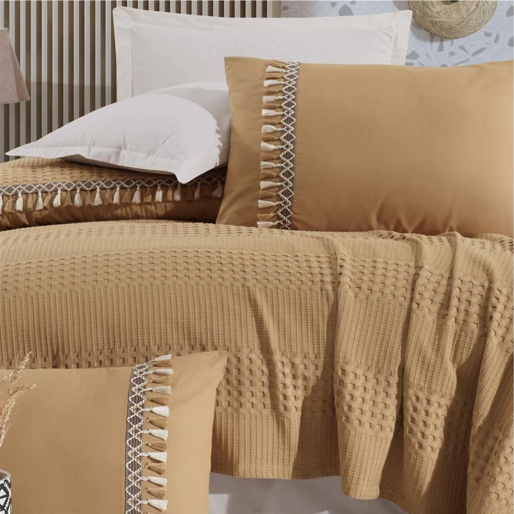 Clasy Pike Takımı Çift Kişilik Bohemline V6 Hardal