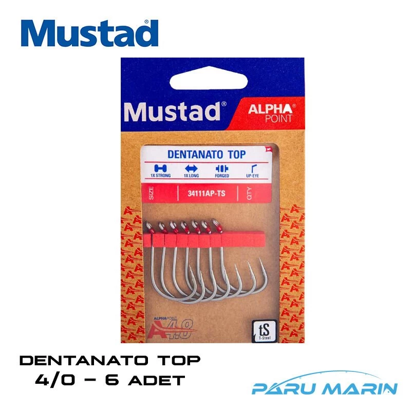 Mustad Alpha Point Dentanato Top 4/0 Olta İğnesi