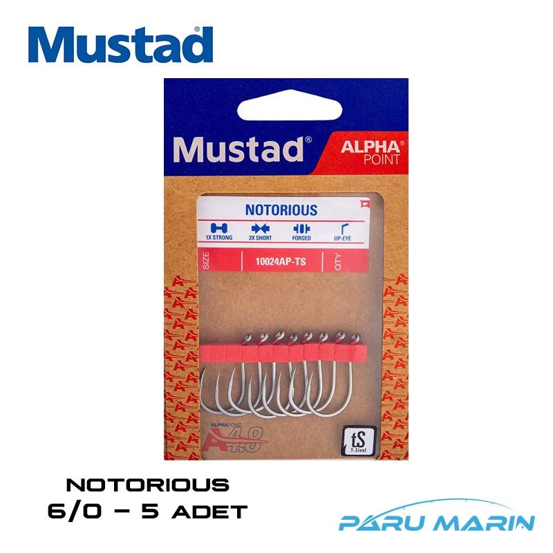 Mustad Alpha Point Notorious 6/0 Olta İğnesi