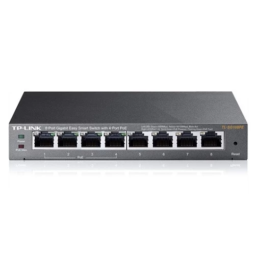 Tp-link Tl-sg108pe 8port 10/100/1000 YÖnetİlebİlİr Poe Switch