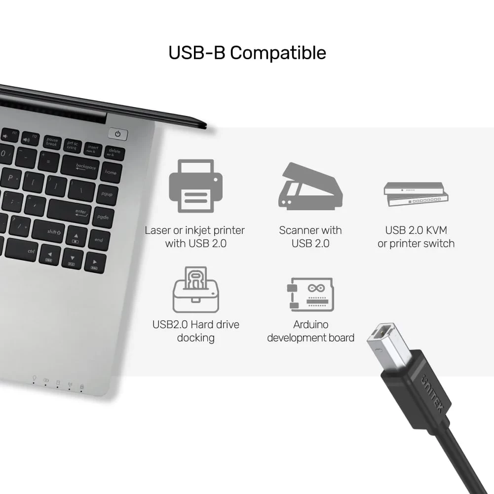 Unitek Usb-a To Usb-b Yazici Kablo 2mt (y-c4001gbk