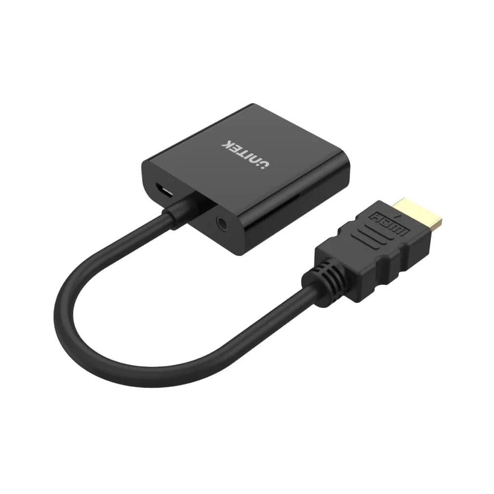 Unitek Hdmi To Vga DÖnÜŞtÜrÜcÜ Ses Desteklİ 1080p&60hz (y-6333)