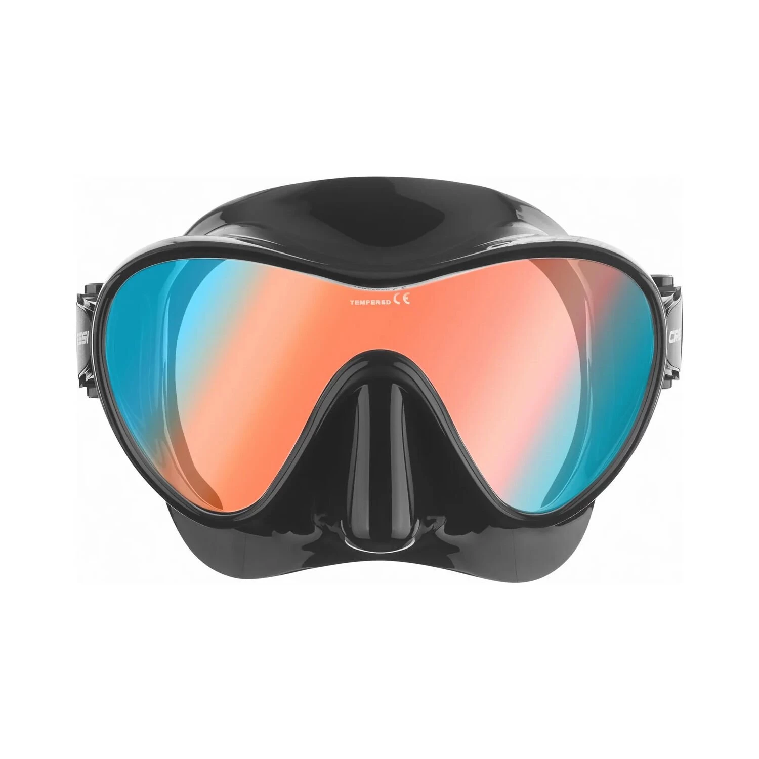 Cressi  F1 Black / Blue Orange Lens Dalış Ve Yüzme Maskesi