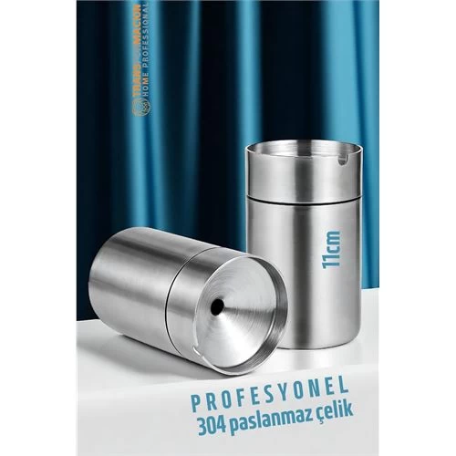 Modacar Duman Vermeyen At Sönsün Küllük - Çelik Metal Kül Tablası -masaüstü Küllük