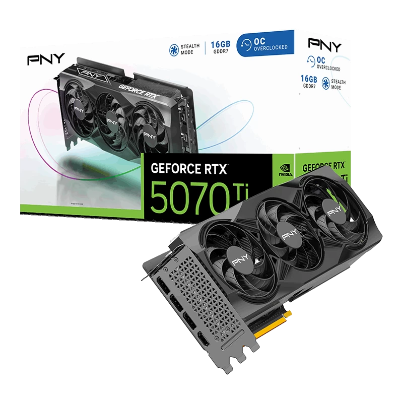 Pny Rtx5070ti 16gb Gddr7 256bit( Vcg5070t16tfxpb1-o)