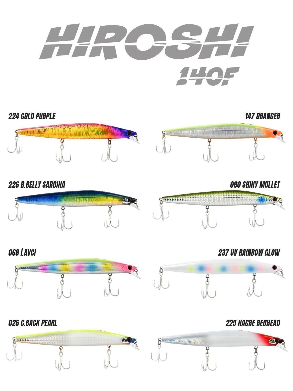 Fujin Hiroshi 140f 140mm 23gr Maket Balık 226 R. Belly Sardina