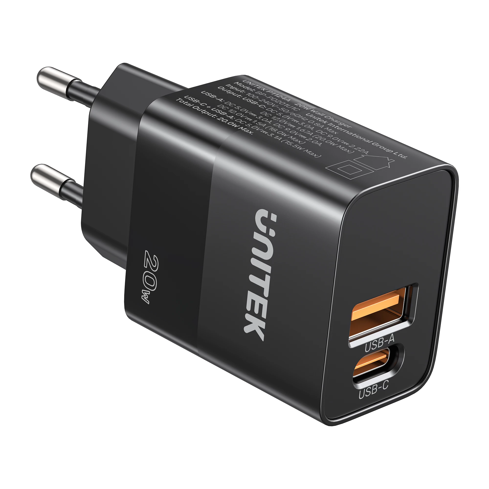Unitek 20w Hızlı Şarj Adaptörü 1*usb-c P1124abk-eu