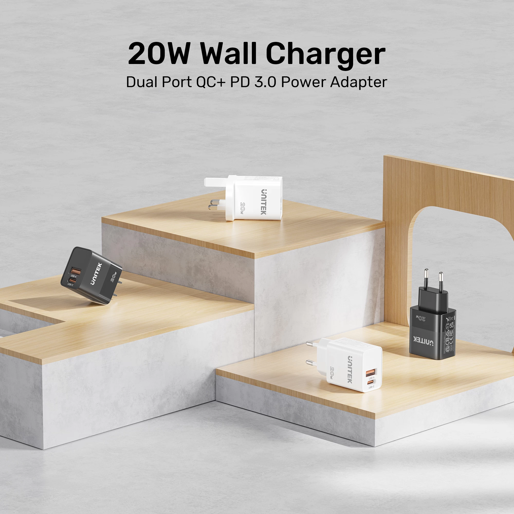 Unitek 20w Hızlı Şarj Adaptörü 1*usb-c P1124abk-eu