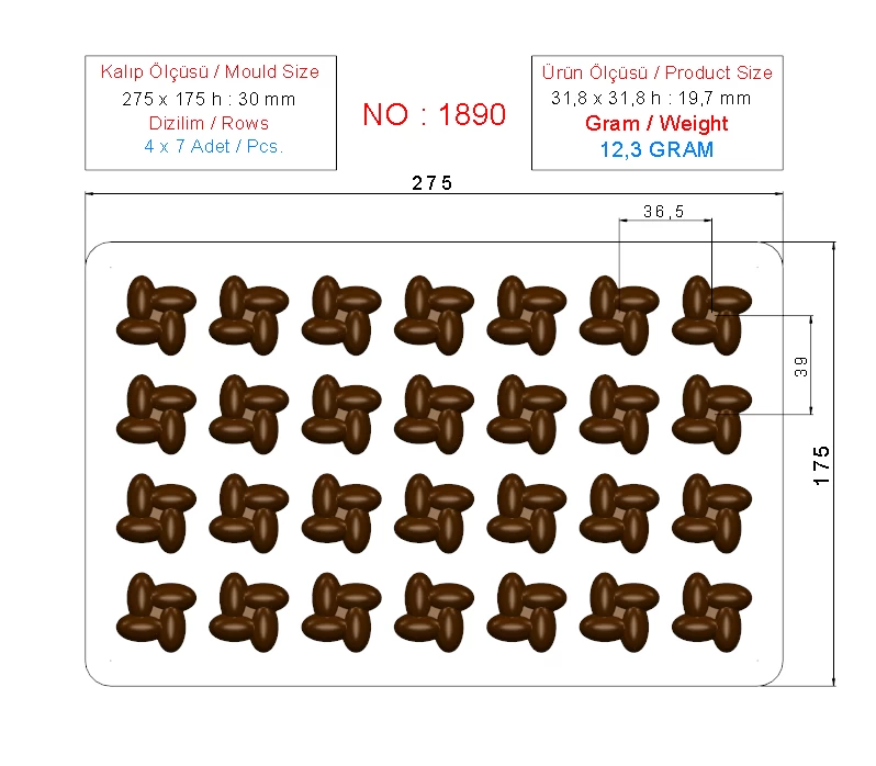 Madlen Çikolata Kalıp