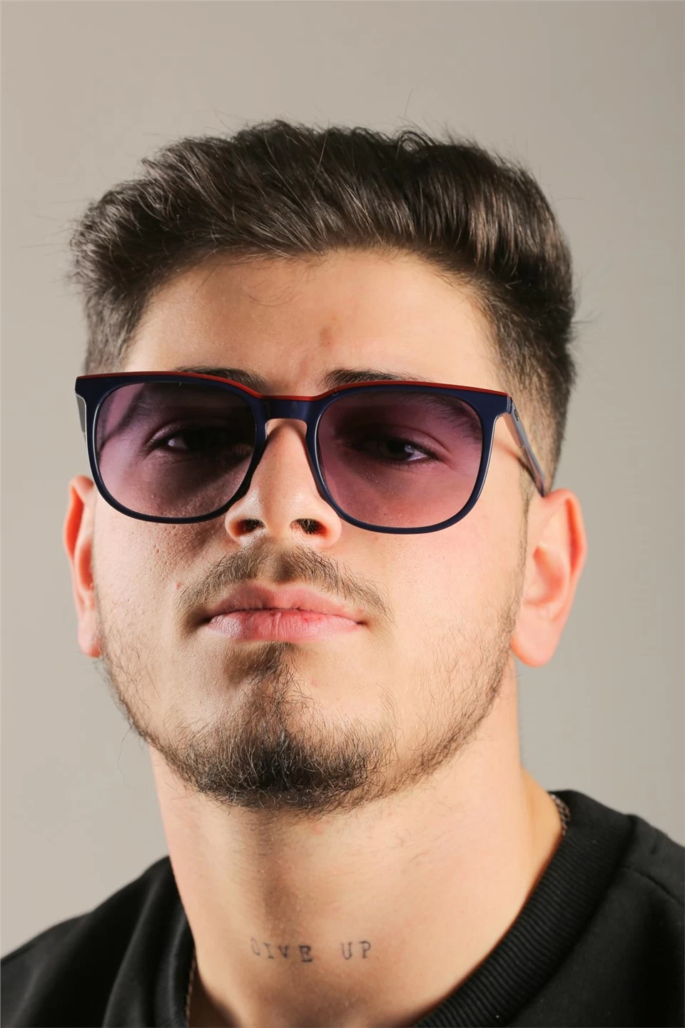 Lacoste L 925s 424 54 Erkek Dikdörtgen Lacivert Kemik Güneş Gözlüğü