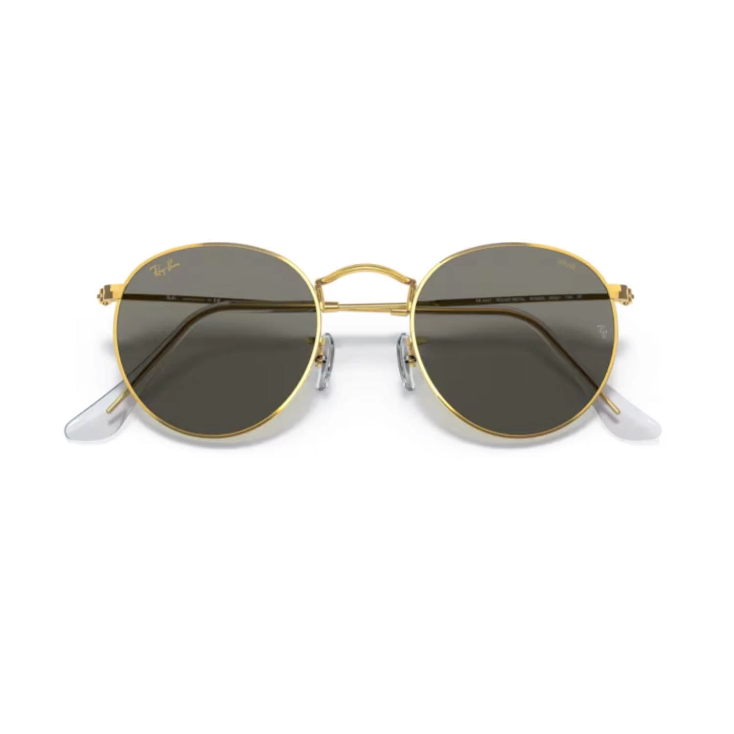 Ray-ban Rb 3447 9196bl 50 Round Photochromic Unisex Oval Gold Metal Güneş Gözlüğü