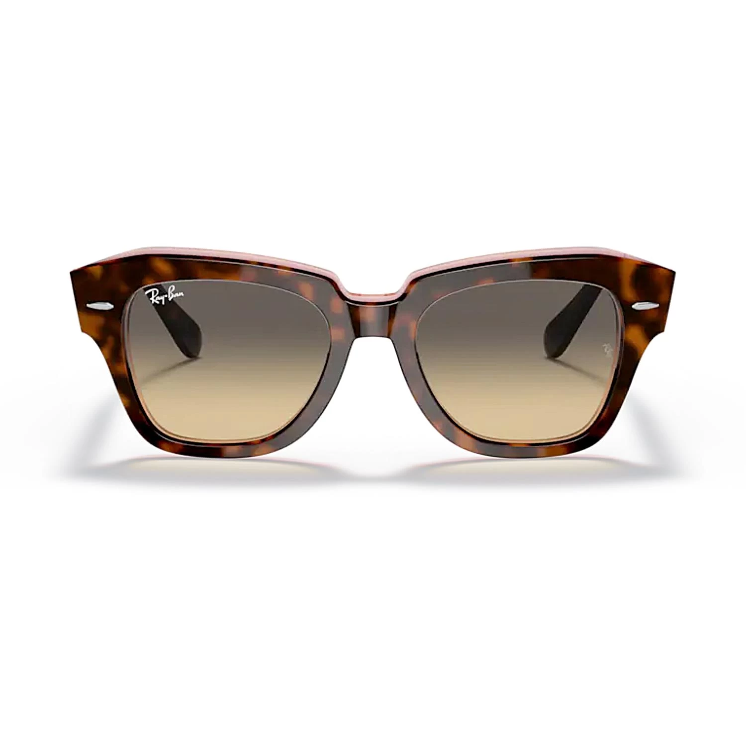 Ray-ban Rb 2186 1324bg 49 State Street Kadın Kahverengi Cat Eye Kemik Güneş Gözlüğü