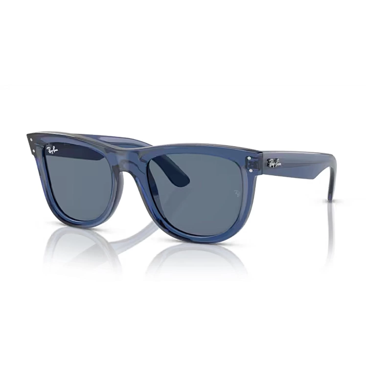 Ray-ban Rbr 0502s 67083a 53 Wayfarer Reverse Unisex Şeffaf Mavi Kemik Güneş Gözlüğü
