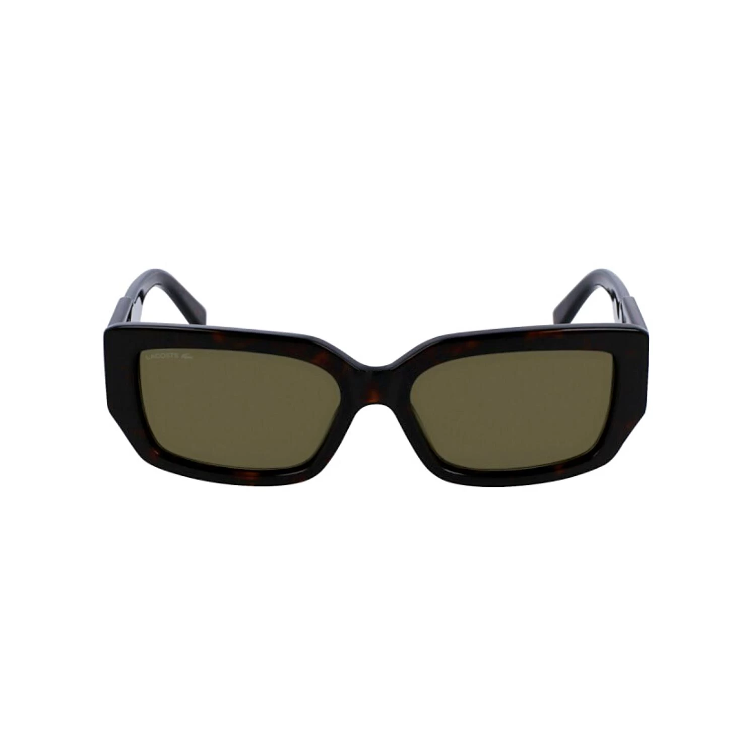 Lacoste L 6021s 214 55 Kadın Dikdörtgen Kırçıllı Kahverengi Kemik Güneş Gözlüğü