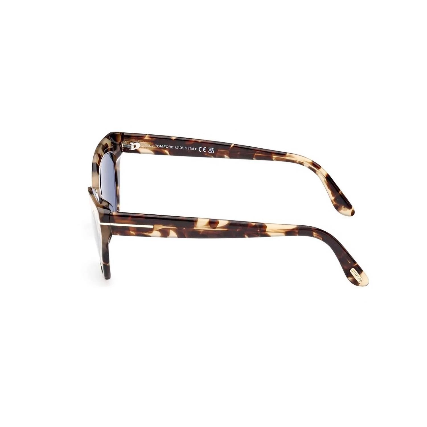 Tom Ford FT 1031 55V 52 Kadın Cat Eye Kırçıllı Kahverengi Kemik Güneş Gözlüğü