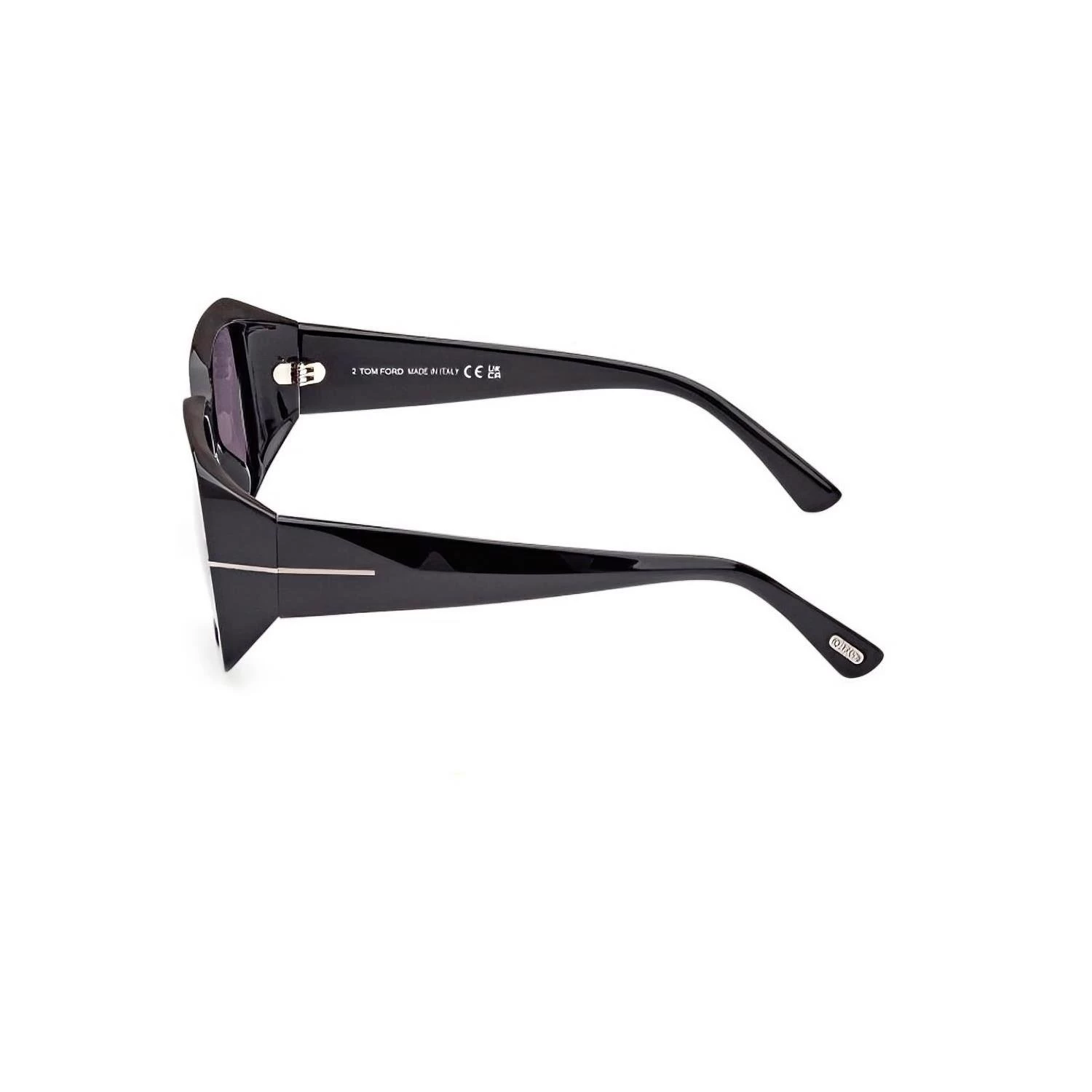 Tom Ford Ft 1035n 01a 51 Kadın Kare Siyah Kemik Güneş Gözlüğü