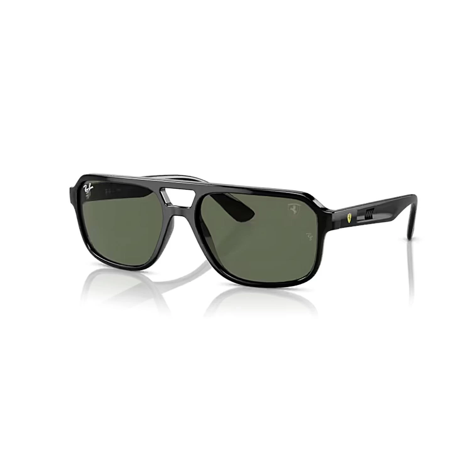 Ray-Ban RB 4414M F68371 58 Scuderia Ferrari Unisex Geometrik Siyah Kemik Güneş Gözlüğü