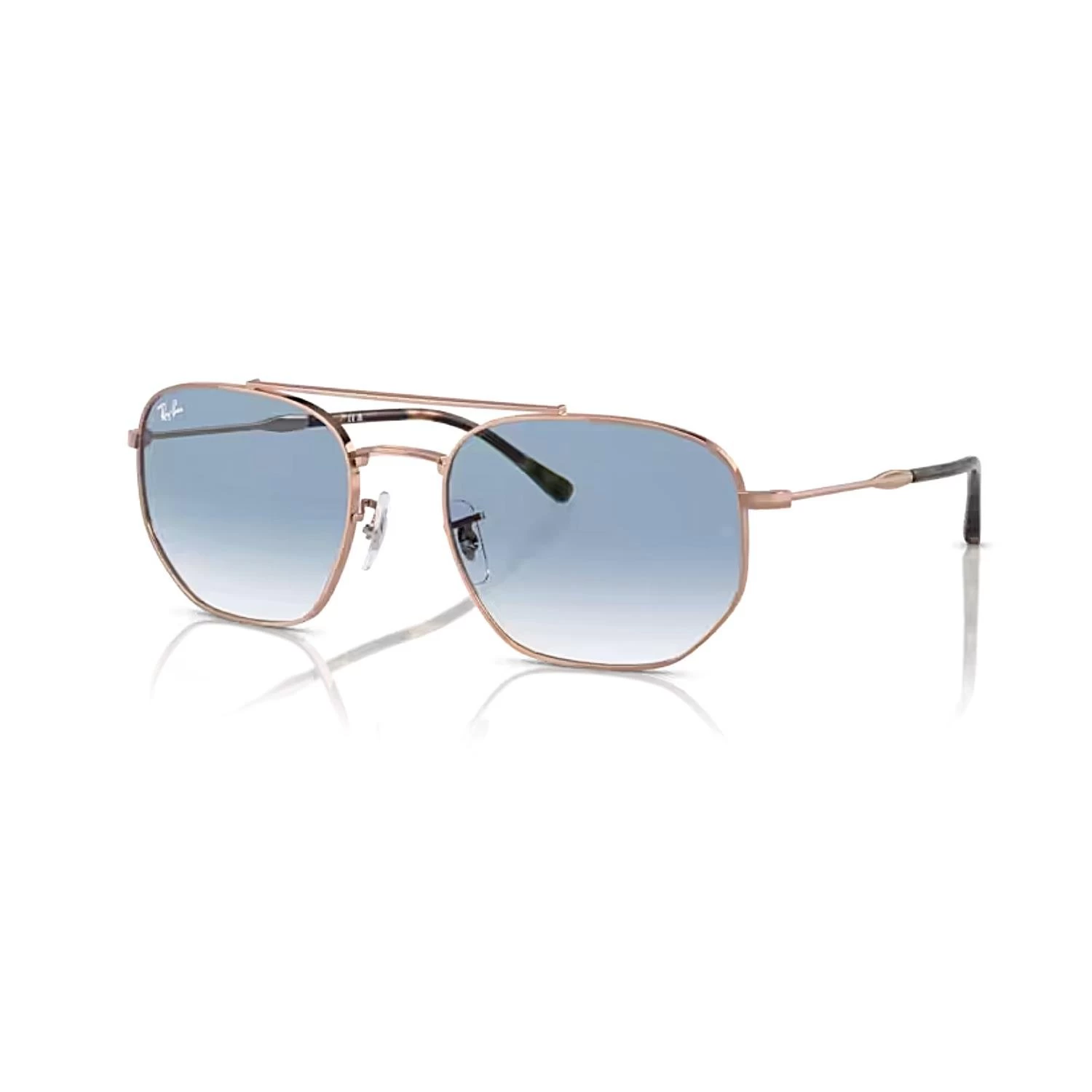 Ray-ban Rb 3707 92023f 57 Unisex Geometrik Rose Gold Metal Güneş Gözlüğü
