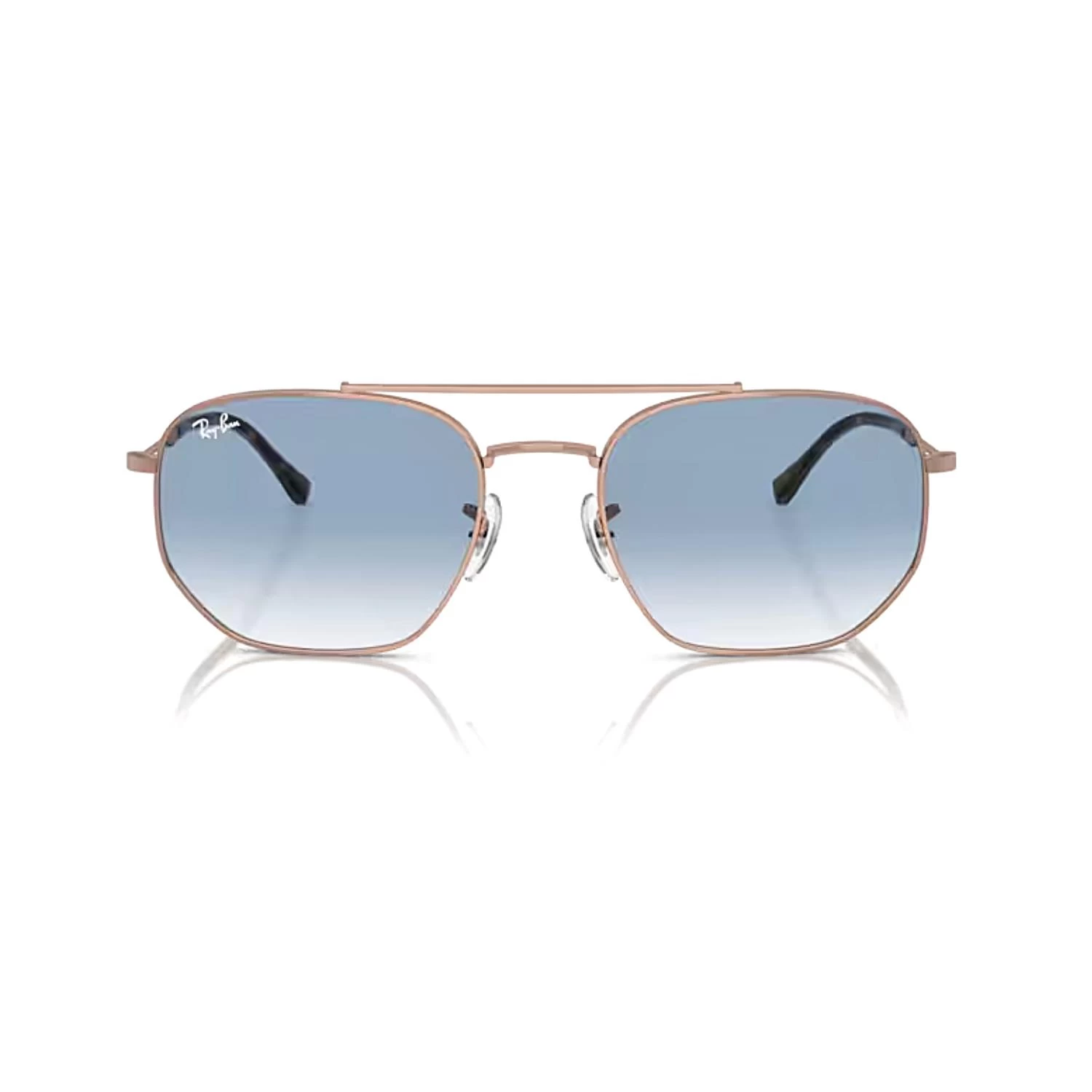 Ray-ban Rb 3707 92023f 57 Unisex Geometrik Rose Gold Metal Güneş Gözlüğü