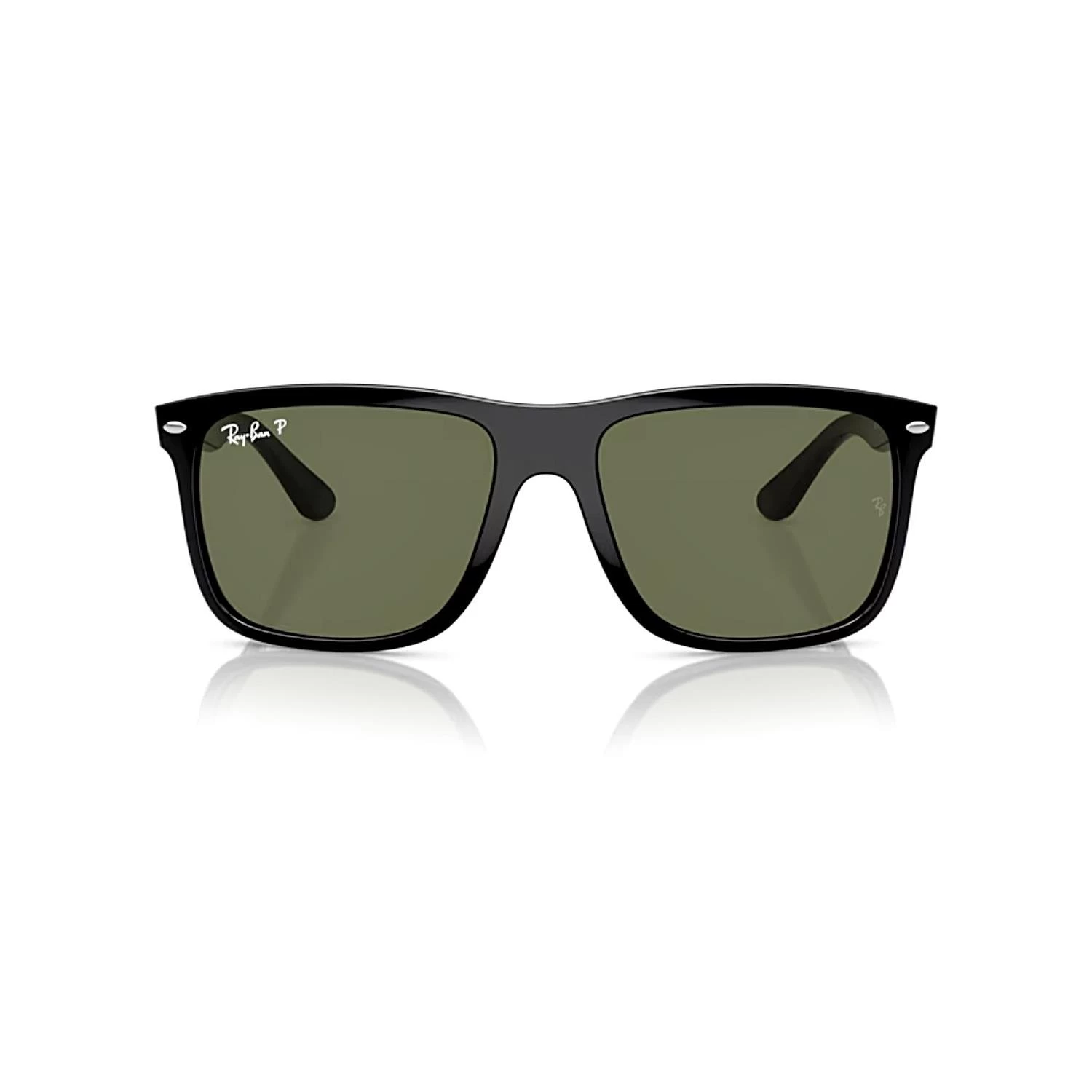 Ray-ban Rb 4547 60158 60 Boyfriend Two Polarize Unisex Kare Siyah Kemik Güneş Gözlüğü
