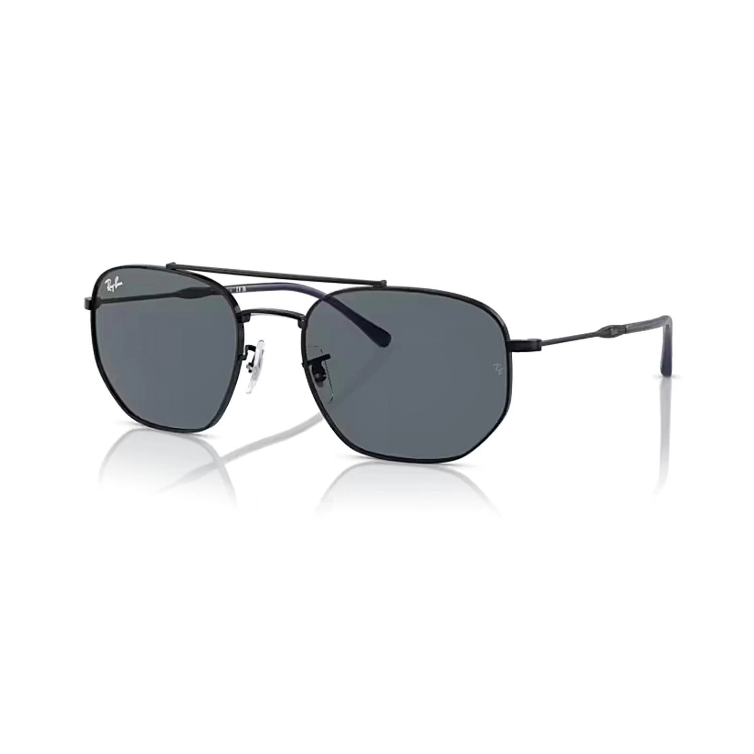 Ray-ban Rb 3707 9257r5 57 Uinisex Geometrik Siyah Metal Güneş Gözlüğü