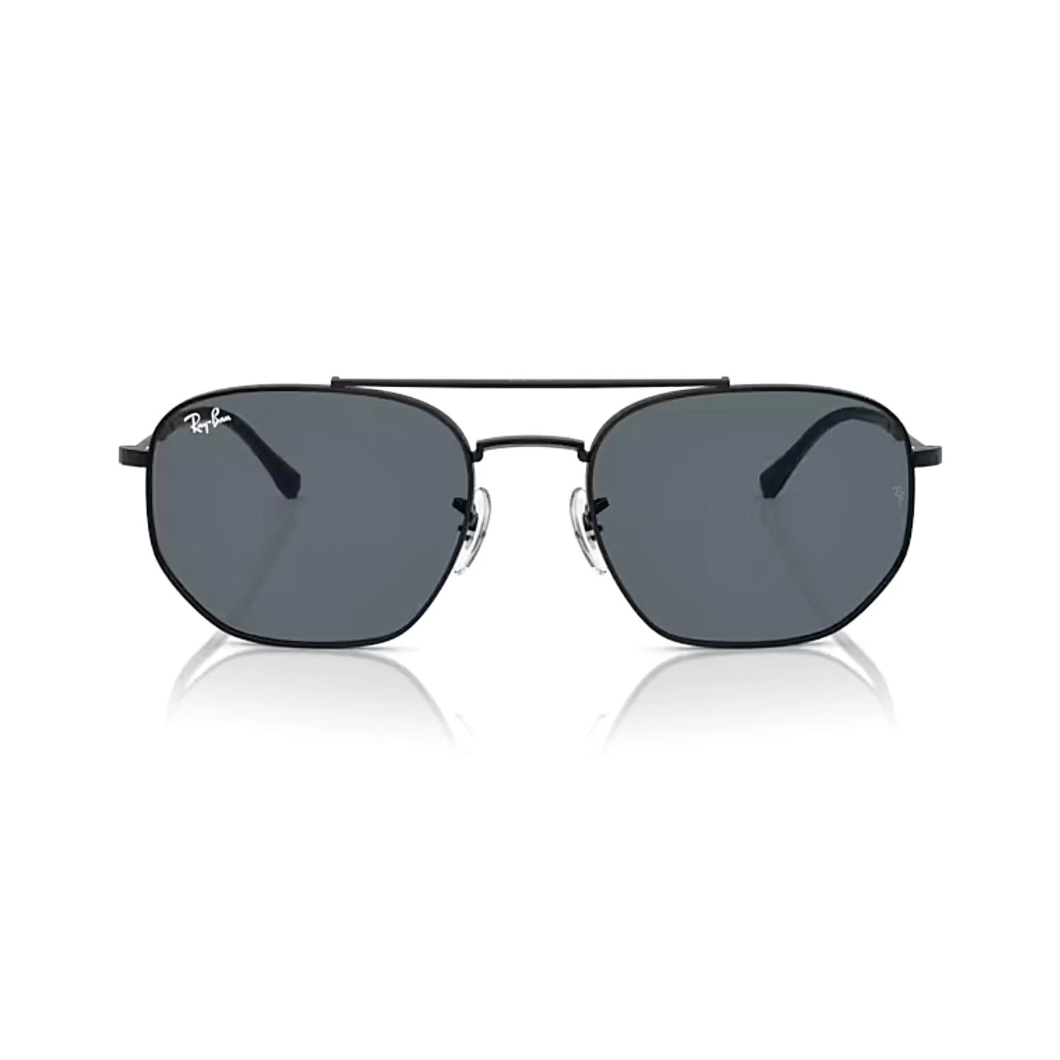 Ray-ban Rb 3707 9257r5 57 Uinisex Geometrik Siyah Metal Güneş Gözlüğü