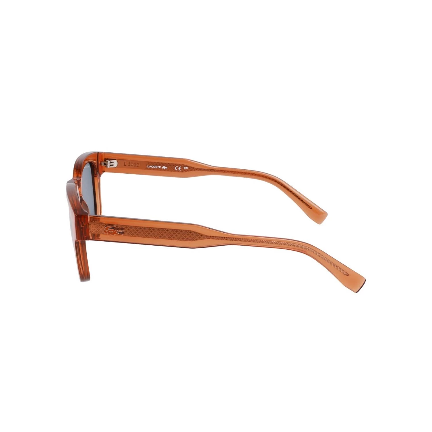 Lacoste L 6023S 204 49 Unisex Dikdörtgen Şeffaf Kahverengi Kemik Güneş Gözlüğü