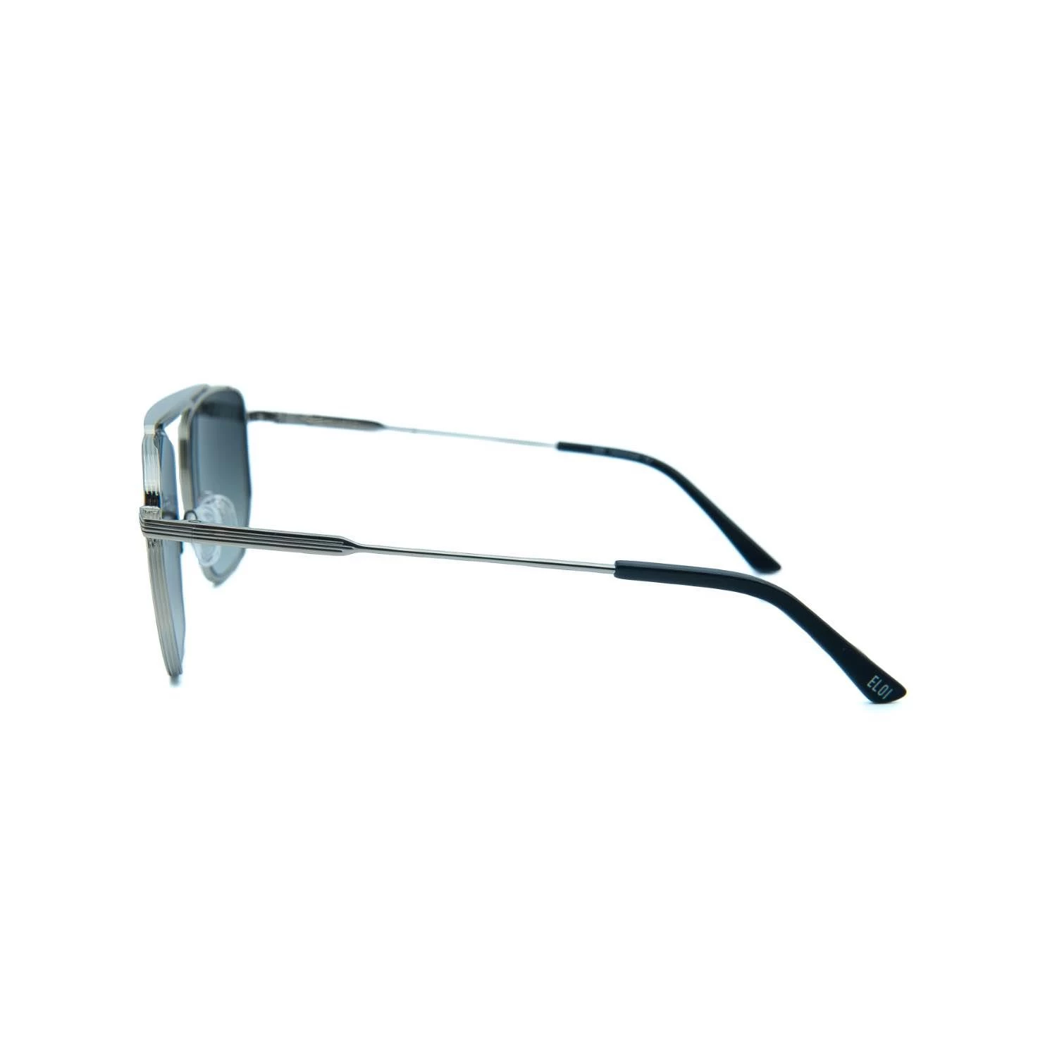 Eloi 5058 C1 53 Erkek Geometrik Gri Metal Güneş Gözlüğü