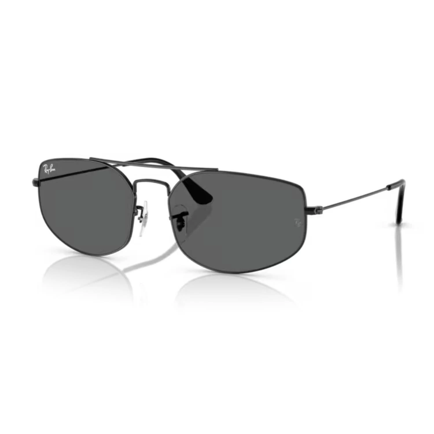 Ray-Ban RB 3845 002B1 57 Unisex Geometrik Gri Metal Güneş Gözlüğü