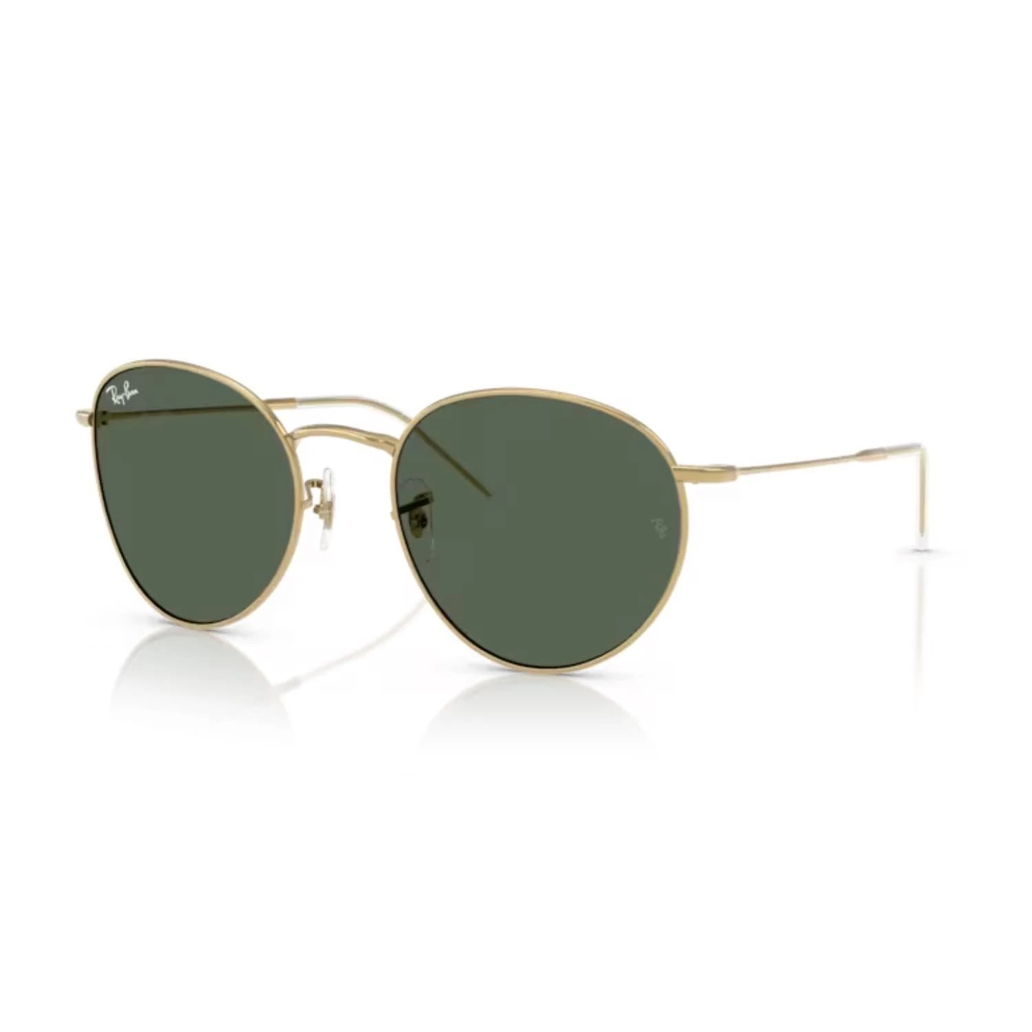 Ray-Ban RBR 0103S 001VR 53 Round Reverse Unisex Oval Gold Metal Güneş Gözlüğü