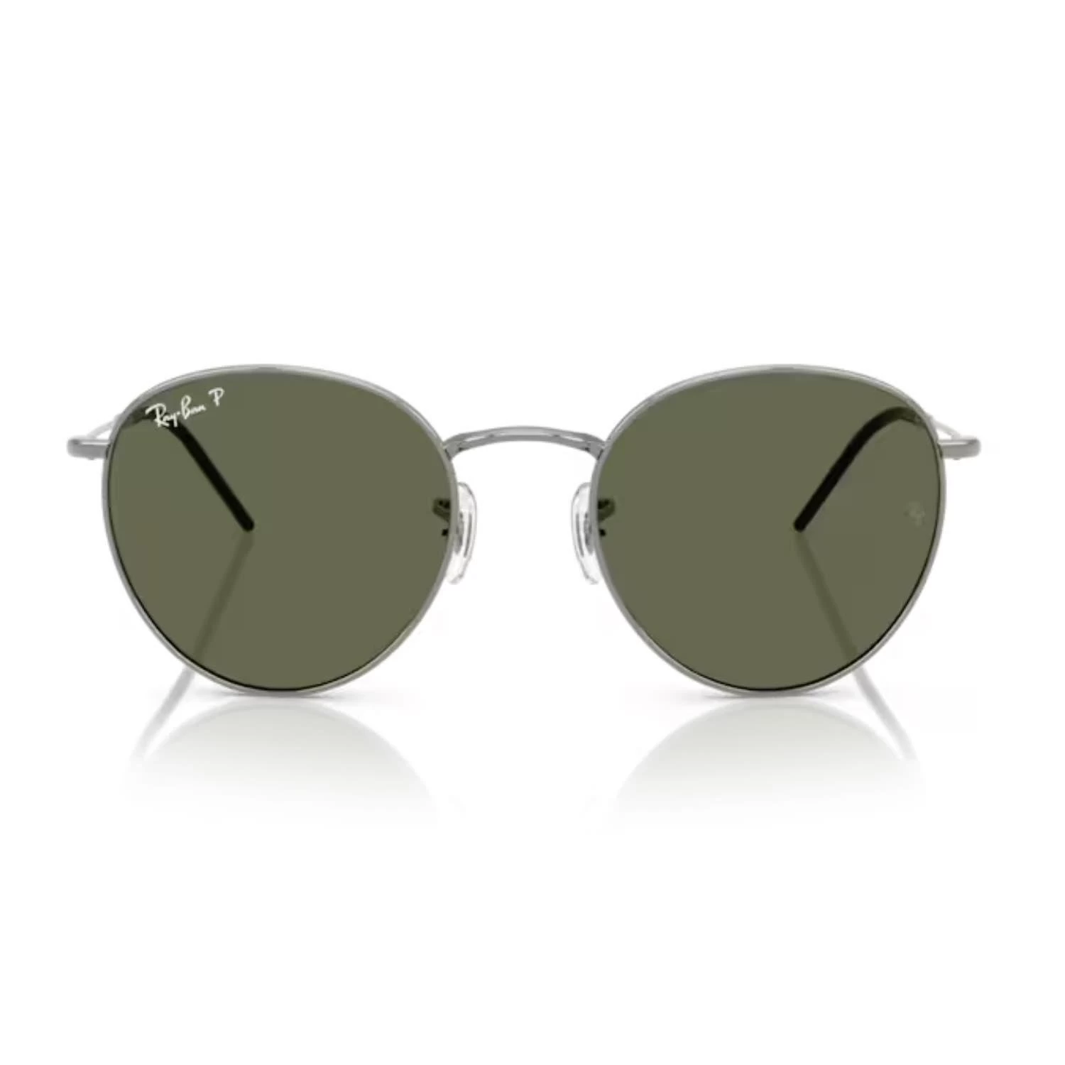 Ray-ban Rbr 0103s 0049a 53 Round Reverse Unisex Oval Gri Metal Güneş Gözlüğü
